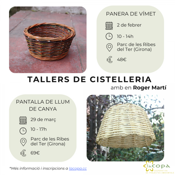 Tallers de cistelleria a Salt - Hivern