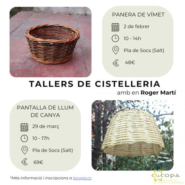 Tallers de cistelleria a Salt - Hivern